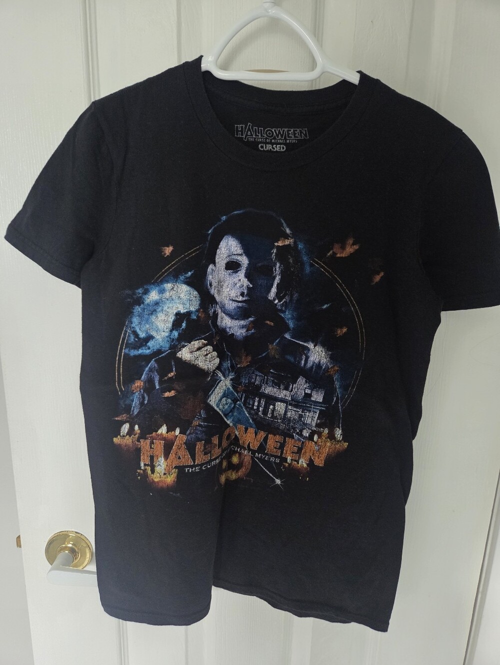 Fright Rags Horror Halloween Curse of Michael Myers Black T-Shirt Men's Small
